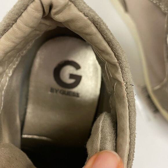 G by Guess Pop Star Suede Studded Wedge Sneakers - Picture 9 of 11